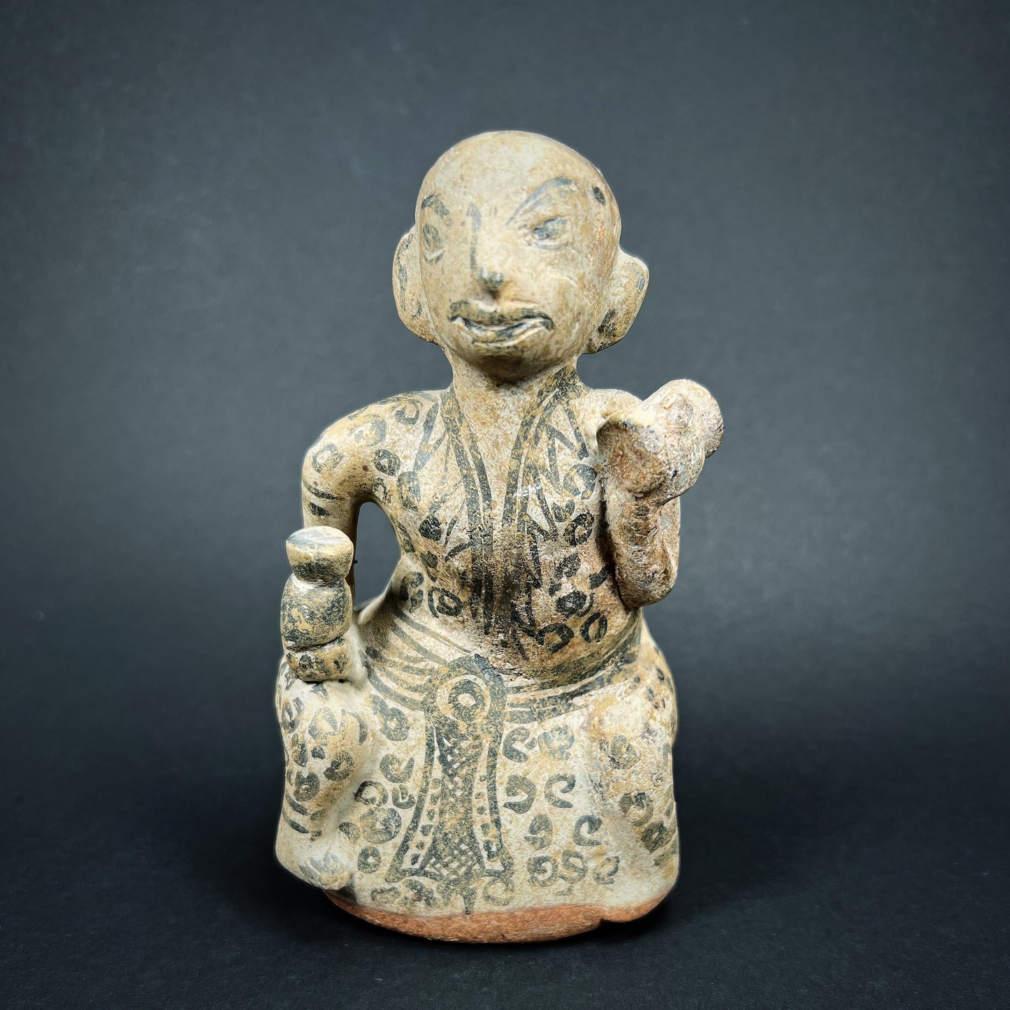Thai Sawankhalok Stoneware Human Figure
