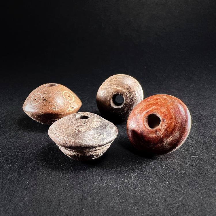 Manabí or Quimbaya Terracotta Spindle Whorls