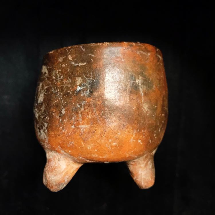 Mayan Tripod Terracotta Vessel