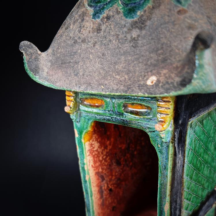 Ming Dynasty Sancai Glazed Pottery Sedan Chair or Palanquin