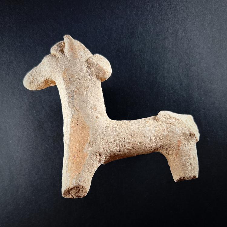 Cypro-Archaic Terracotta Horse Figurine Fragment