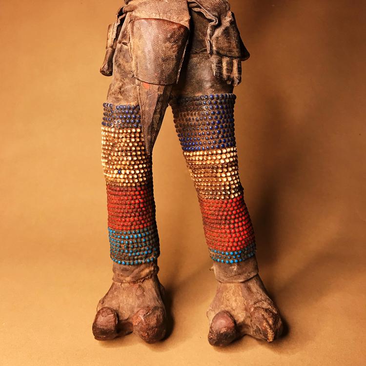 Beaded Bone Mafa Fetish Figure