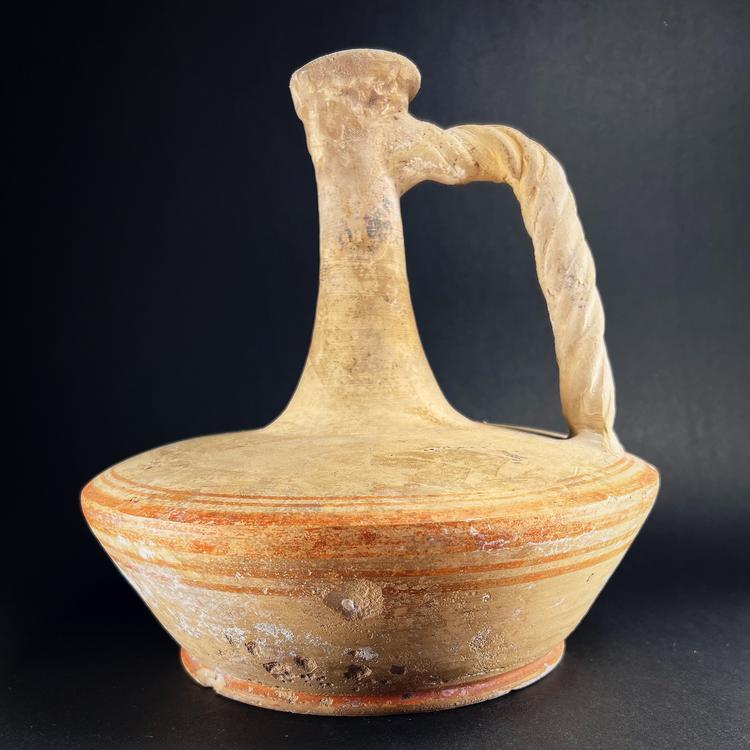 Late Hellenistic Period Terracotta Lagynos