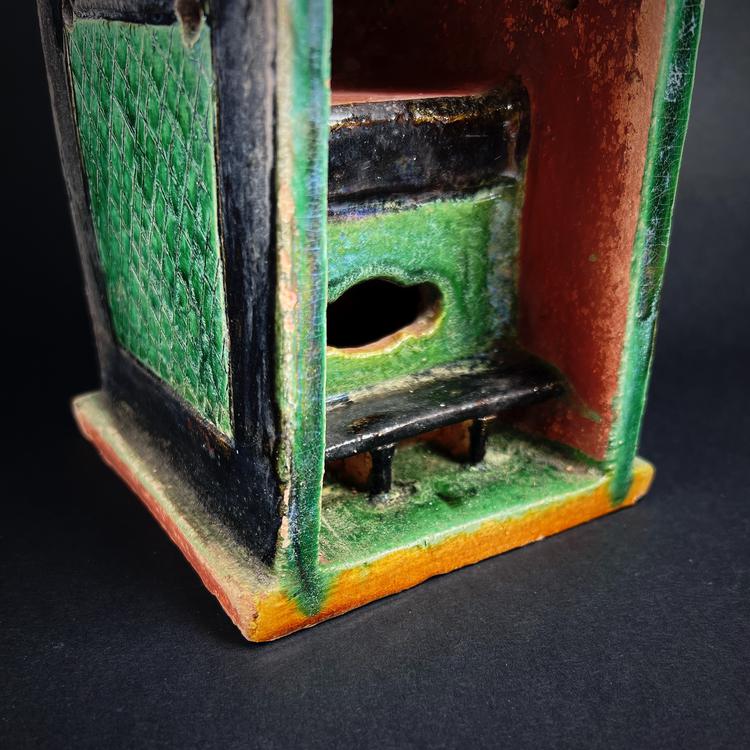 Ming Dynasty Sancai Glazed Pottery Sedan Chair or Palanquin