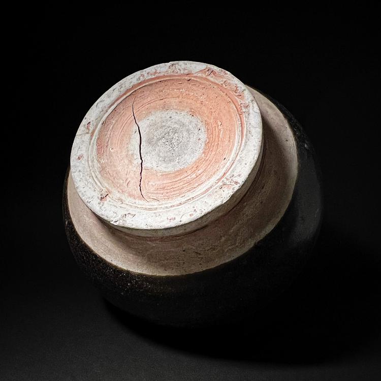 Thai Sawankhalok Brown Glazed Stoneware Bottle