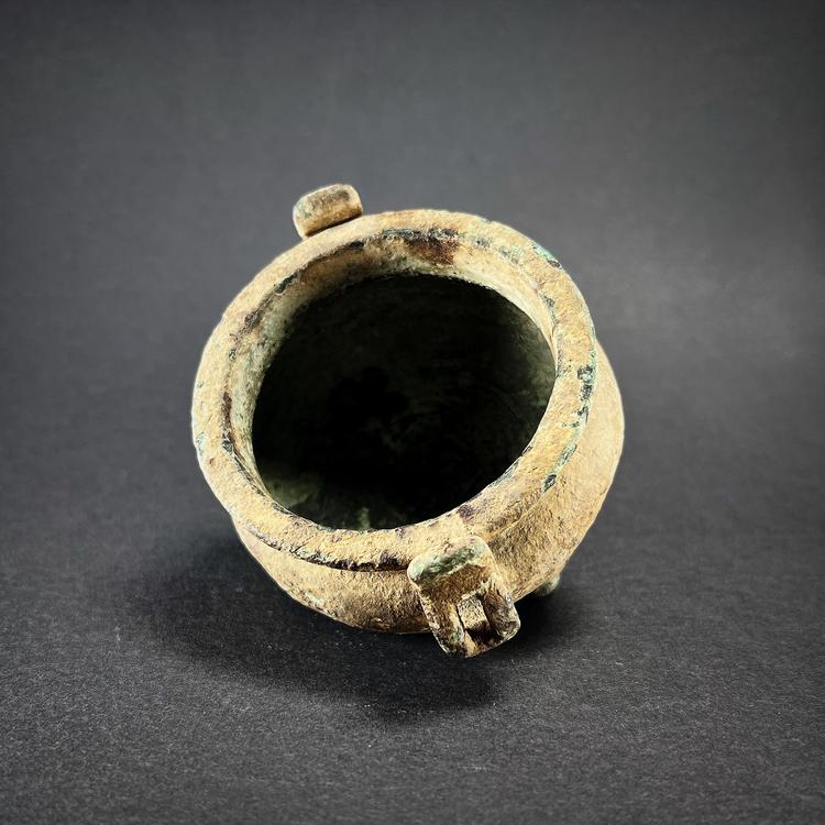 Qing Dynasty Bronze Tripod Censer