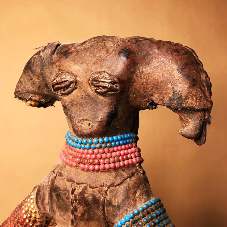 Beaded Bone Mafa Fetish Figure