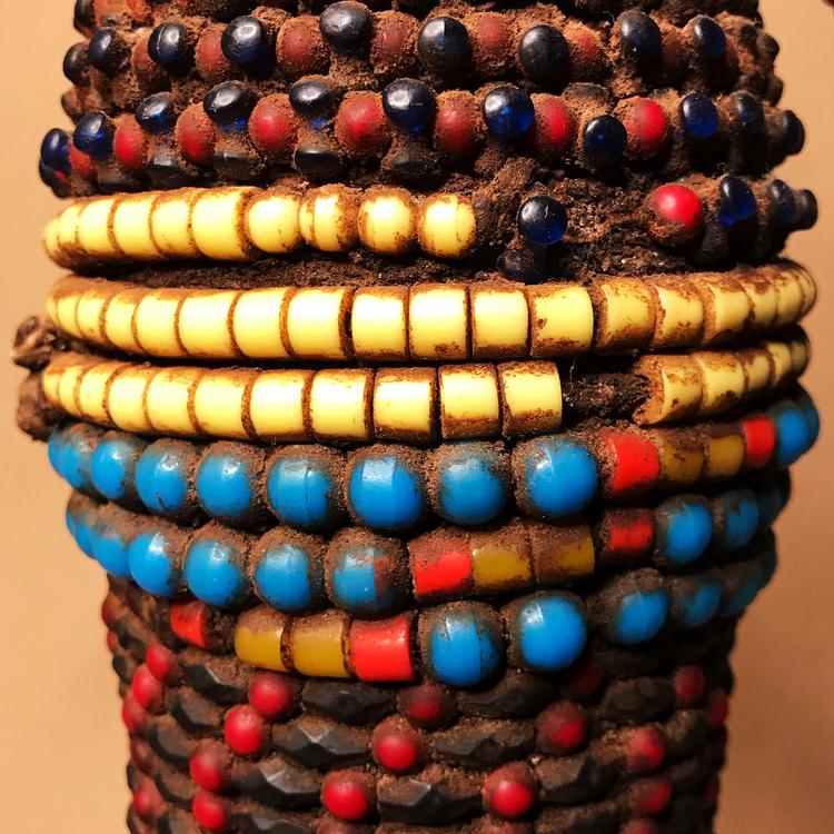 Beaded Bone Mafa Fetish Figure