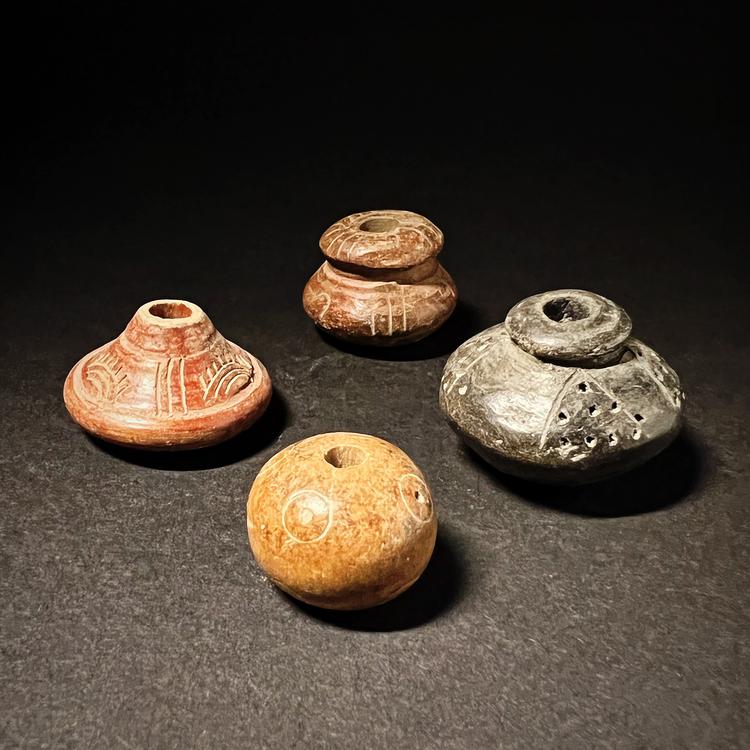 Manabí or Quimbaya Terracotta Spindle Whorls