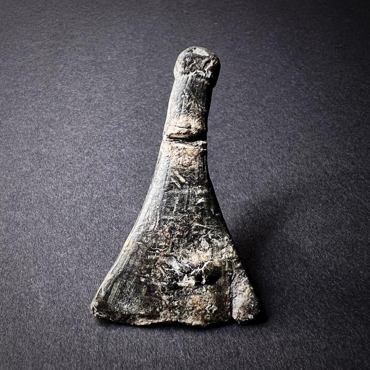 Roman Lead Axe Amulet