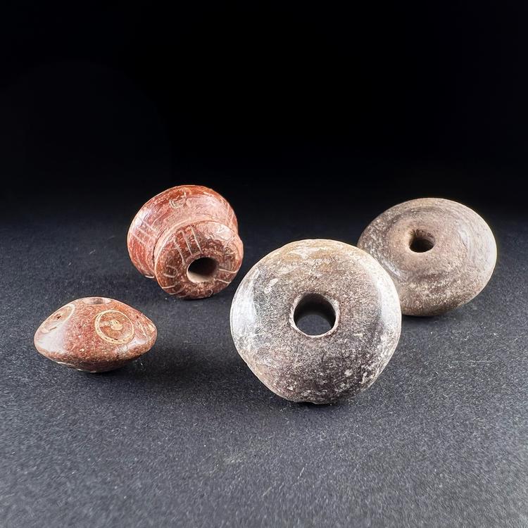 Manabí or Quimbaya Terracotta Spindle Whorls