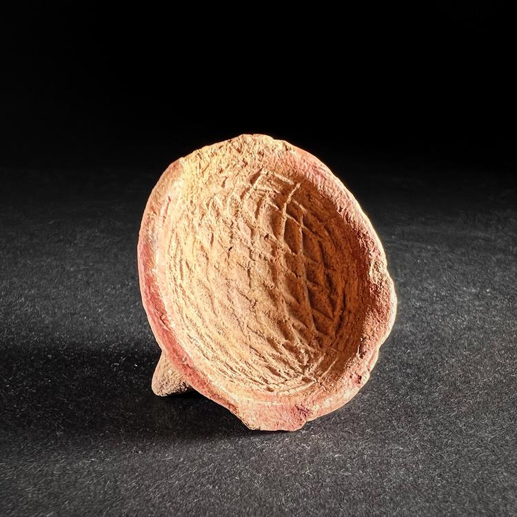 Mayan Miniature Terracotta Tripod Bowl