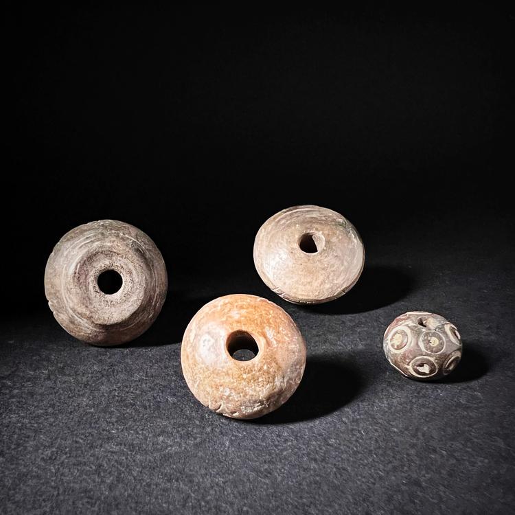 Manabí or Quimbaya Terracotta Spindle Whorls