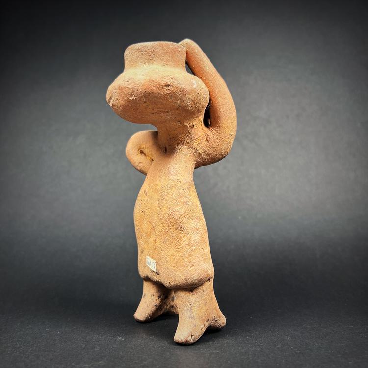 Colima Terracotta Figurine of a Woman with Pot