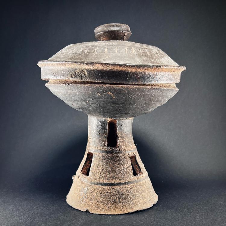 Silla Kingdom Lidded Stoneware Bowl