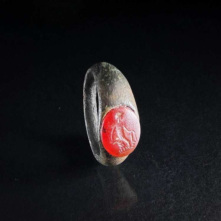 Roman Carnelian Intaglio Ring