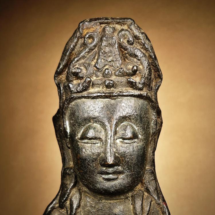 Ming Dynasty Bronze Figure of a Boddhisattva Songzi Guan Yin