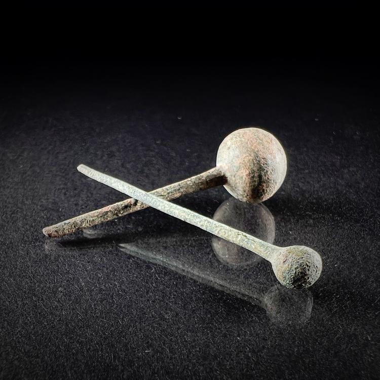 Roman Bronze Hair Pins
