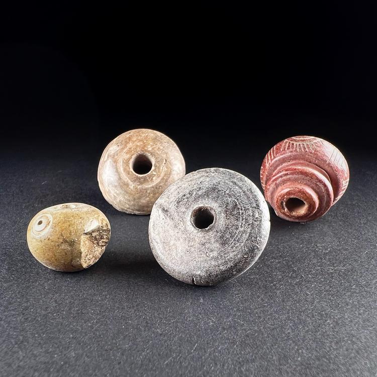 Manabí or Quimbaya Terracotta Spindle Whorls