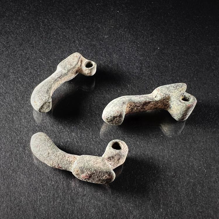 Viking Age or Medieval Bronze Clothing Clasps