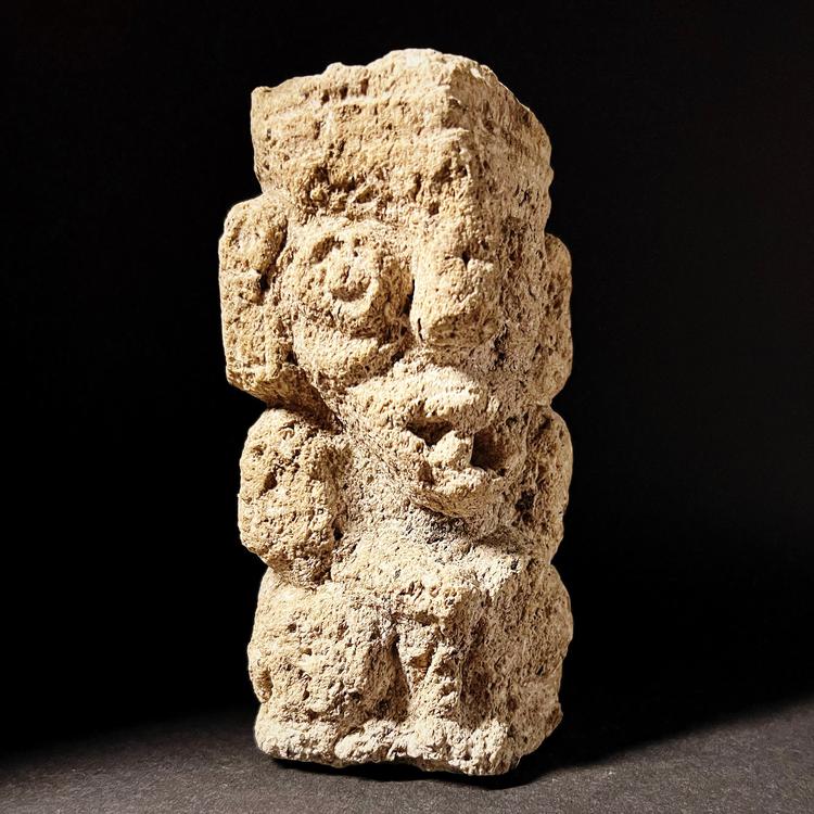 Aztec Scoria Figurine Tlaloc