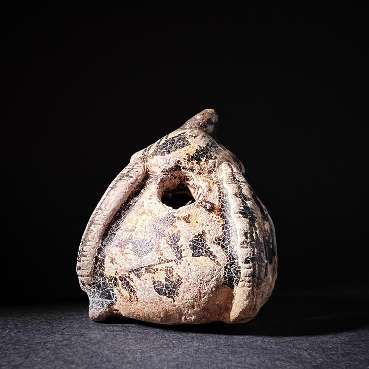 Thai Sawankhalok Brown Glazed Miniature Stoneware House
