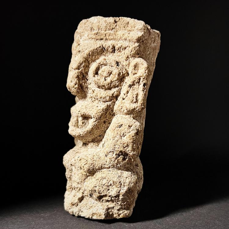 Aztec Scoria Figurine Tlaloc