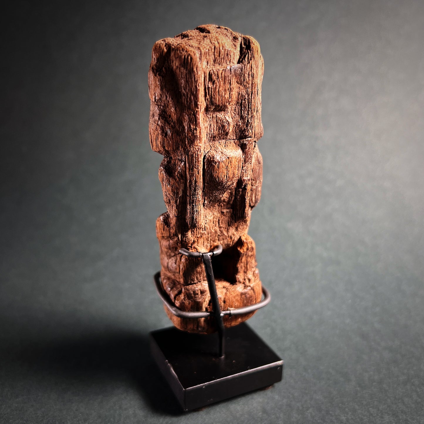 Chimú Wood Figure of a Kneeling Dignitary or Lord King
