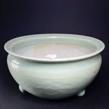 Qing Dynasty Longquan Celadon Tripod Censer