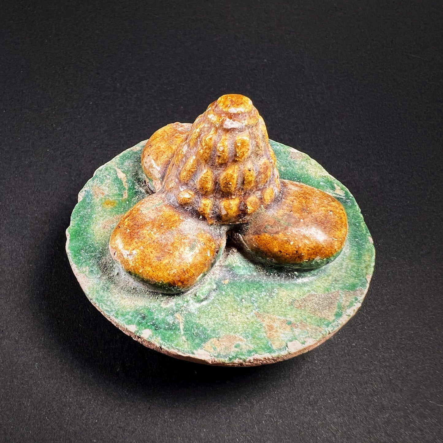 Ming Dynasty Pottery Miniature Food Offering Plate