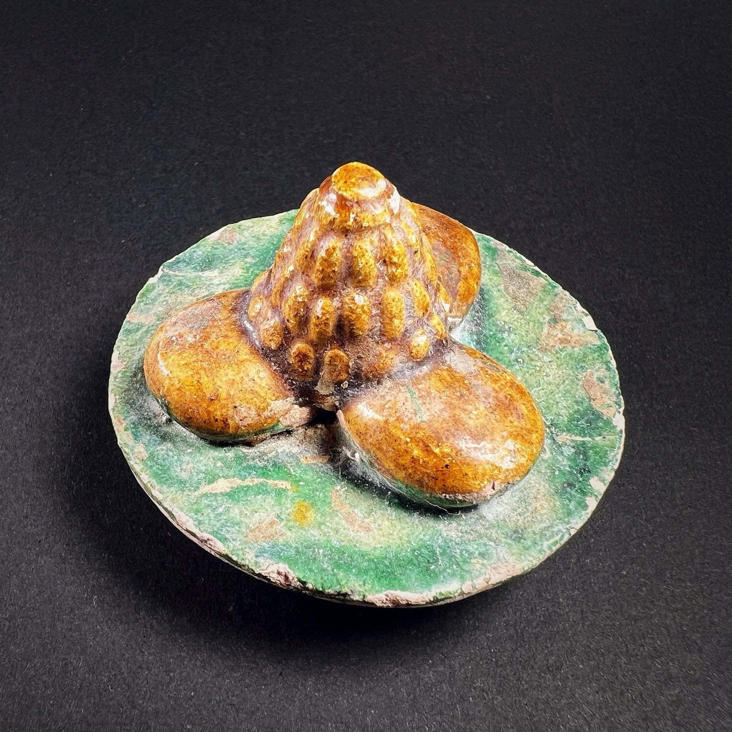 Ming Dynasty Pottery Miniature Food Offering Plate
