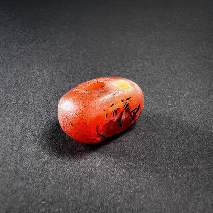 Sasanian Carnelian Stamp Seal with Pegasus Engraving