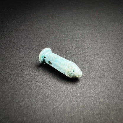 Egyptian Faience Wadj Sceptre Amulet