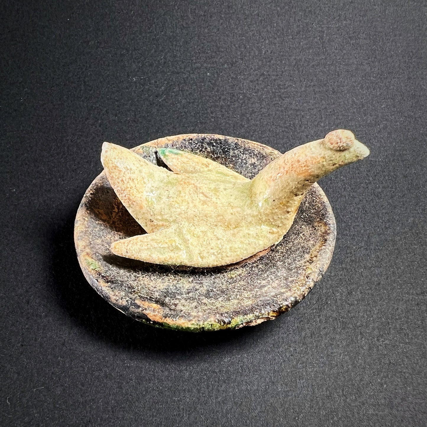 Ming Dynasty Pottery Miniature Food Offering Plate