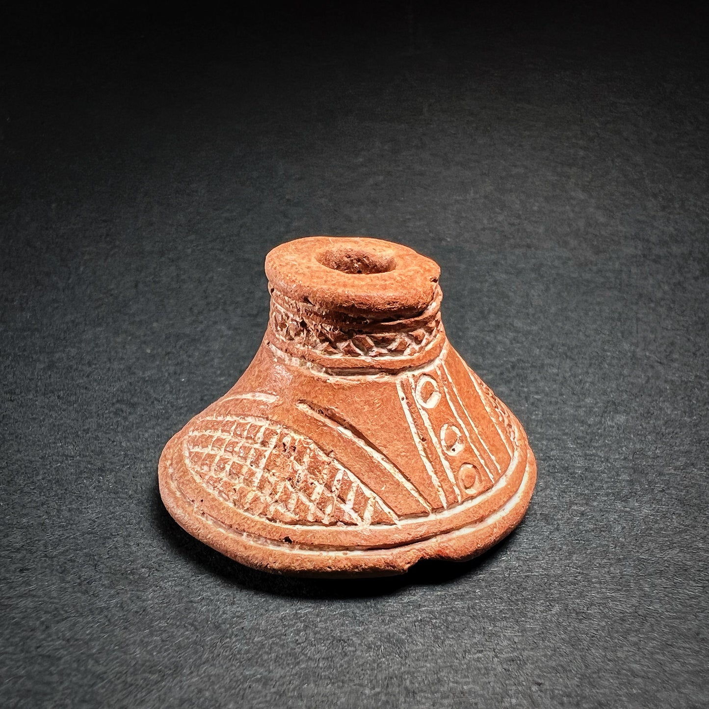 Pre-Columbian Earthenware Spindle Whorl