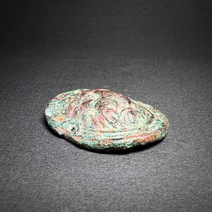 Roman Bronze Lion Head Plaque