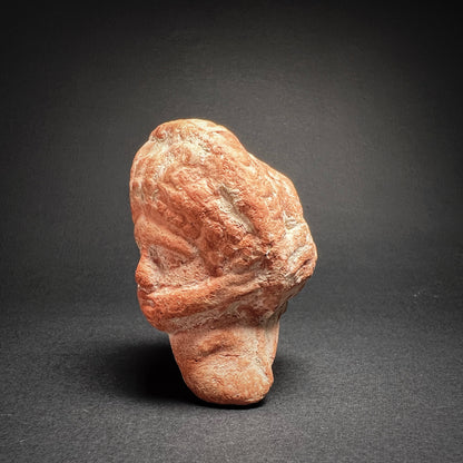 Hellenistic Terracotta Head of a Veiled Woman