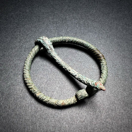 Viking Age Bronze Penannular Omega Brooch