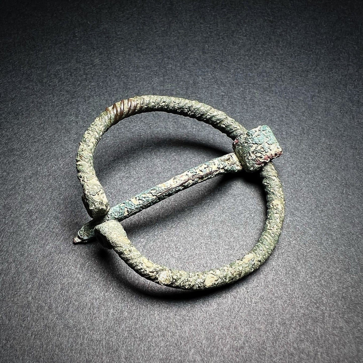 Viking Age Bronze Penannular Omega Brooch