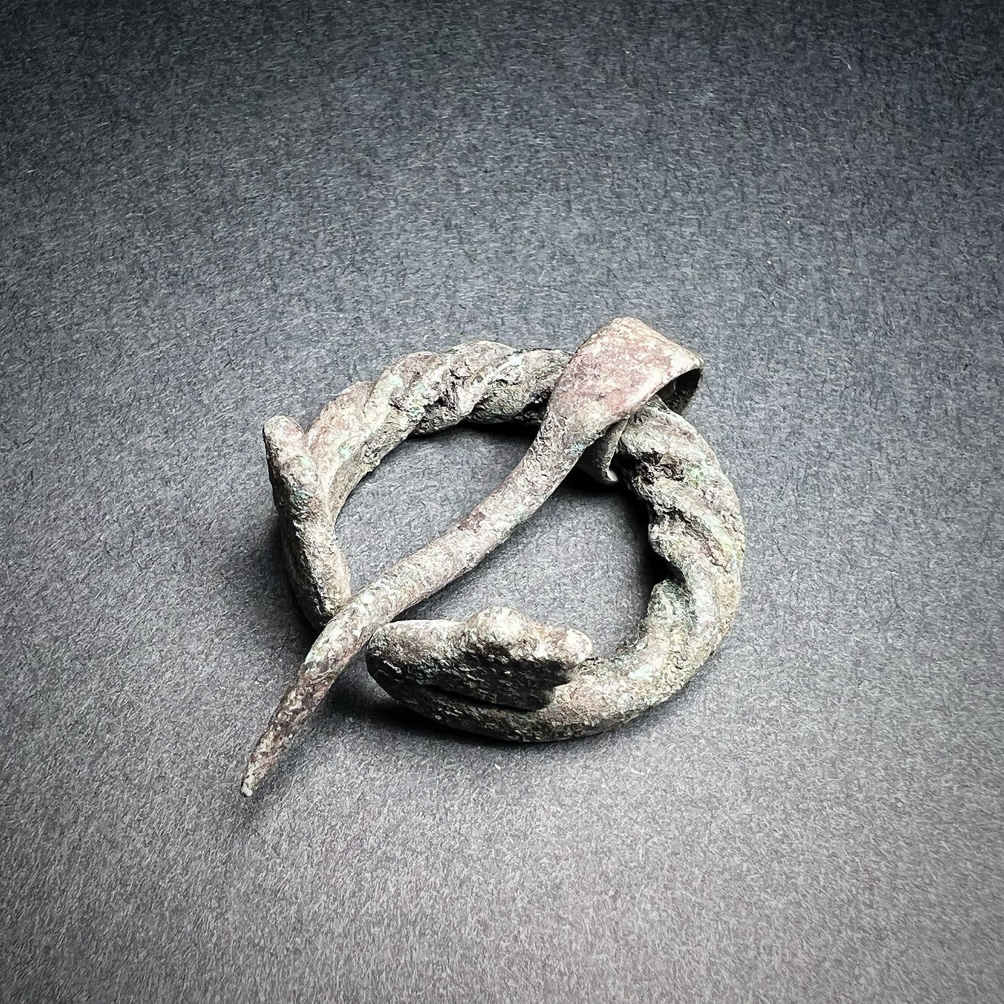 Finno-Ugrian Bronze Penannular Omega Brooch