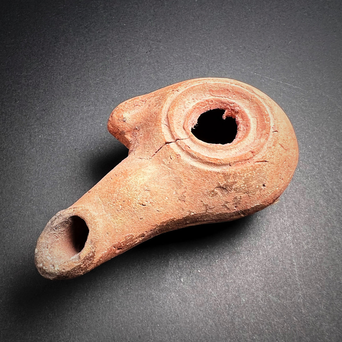 Hellenistic Ptolemaic Period Pottery Oil Lamp