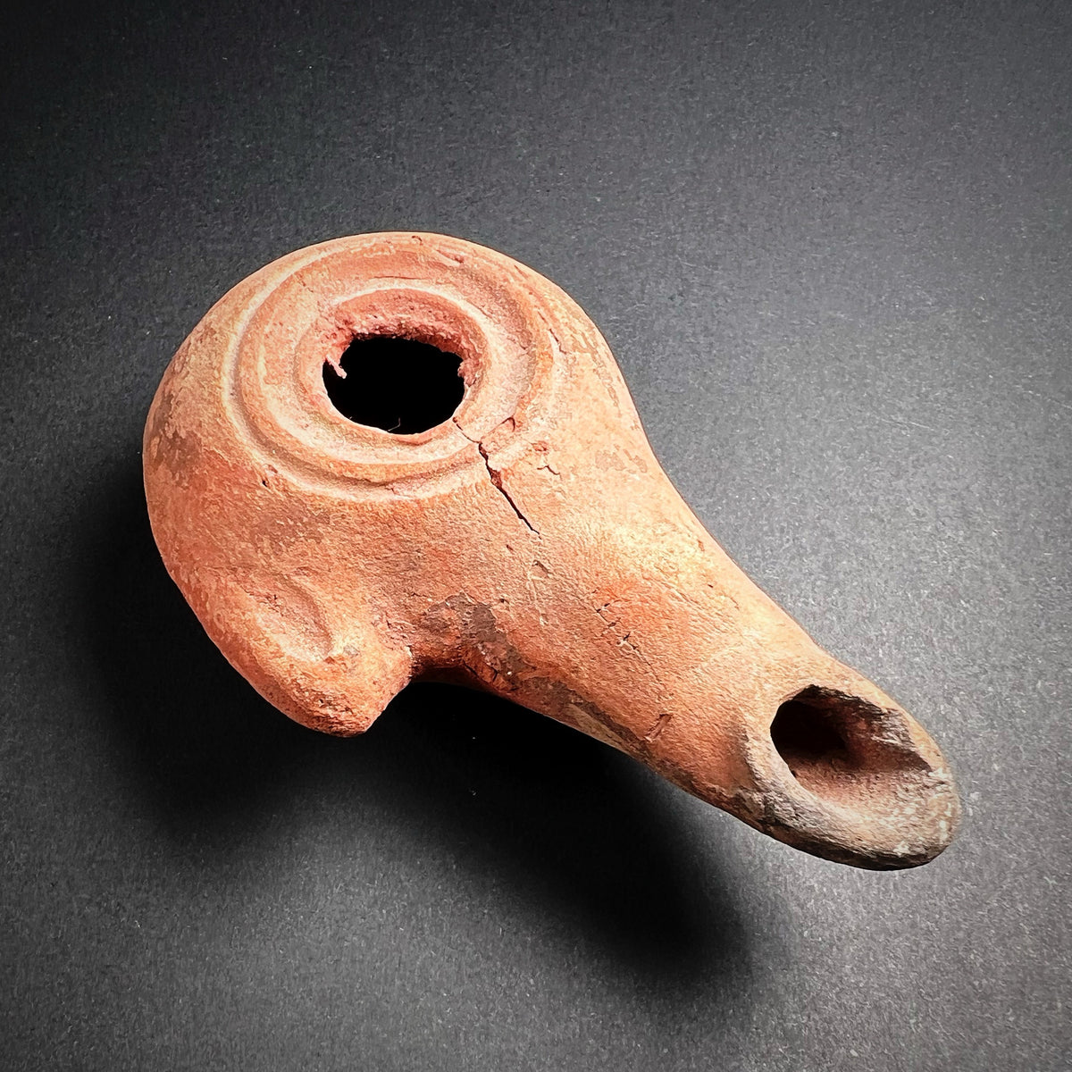 Hellenistic Ptolemaic Period Pottery Oil Lamp