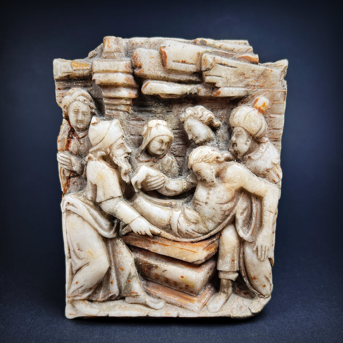 Malines Alabaster Relief of the Entombment of Christ
