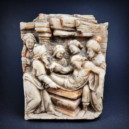 Malines Alabaster Relief of the Entombment of Christ