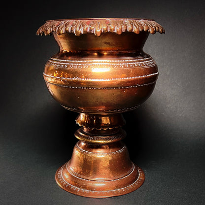 Indian Bronze Holy Water Vessel Vazhipadu Panai