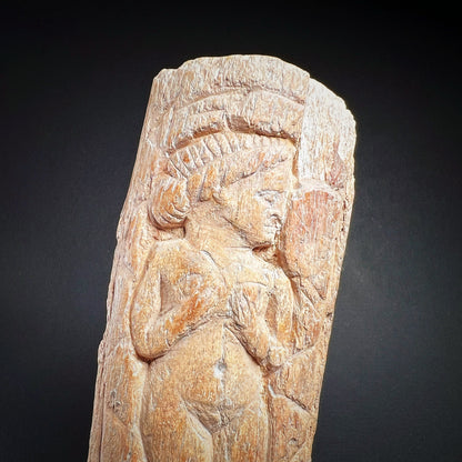 Roman Bone Plaque with Nude Venus  