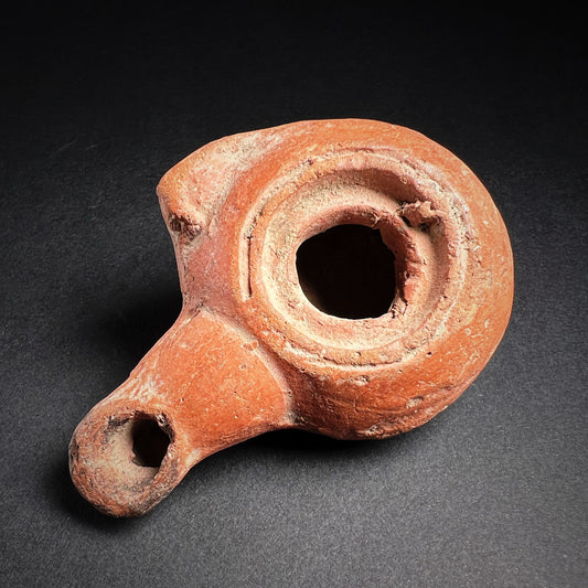 Hellenistic Ptolemaic Period Pottery Oil Lamp