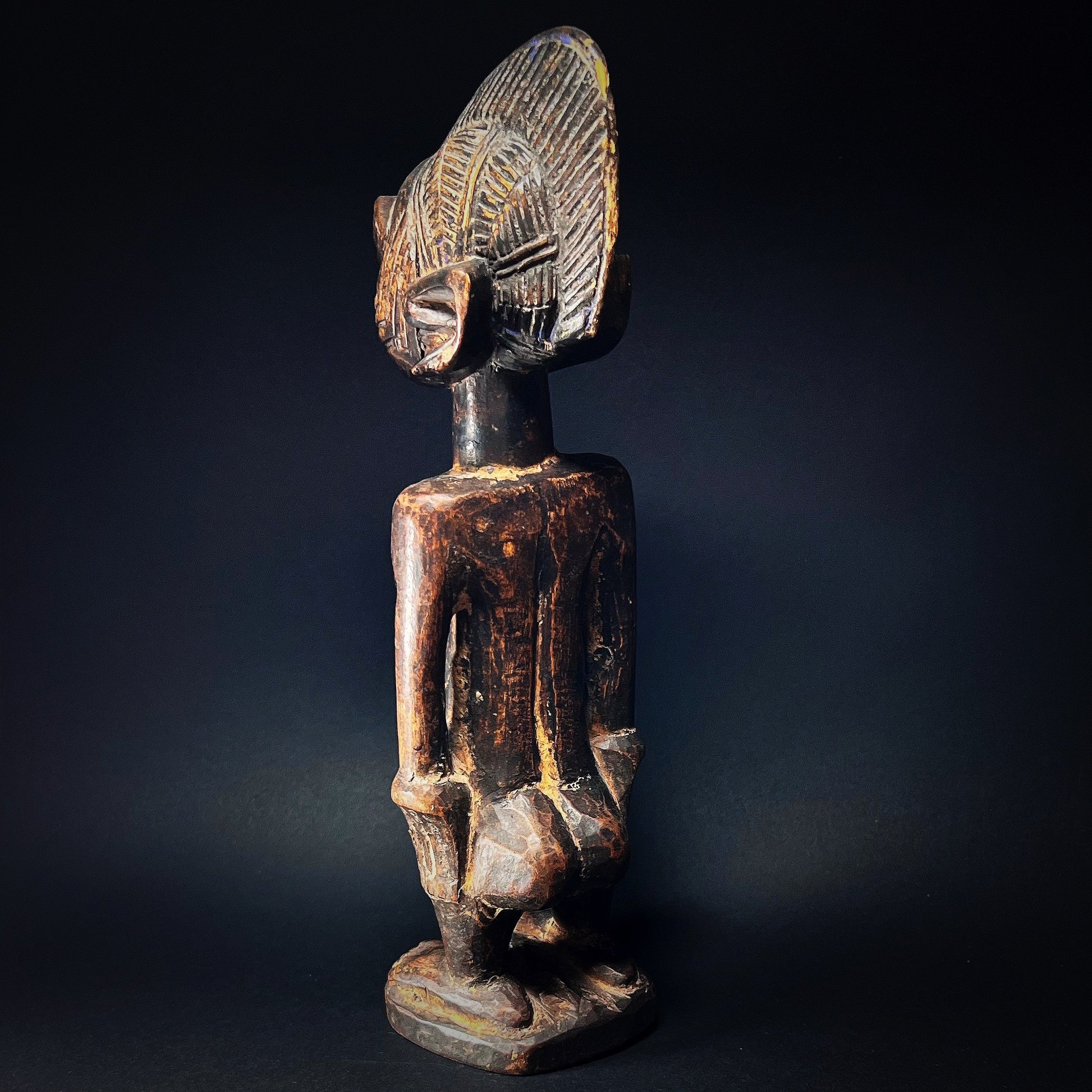 Yoruba figure Ere Ibeji wooden female memory twin, Nigeria, West - Ruby Lane