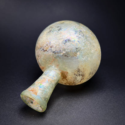 Roman Glass Flask with Funnel Mouth