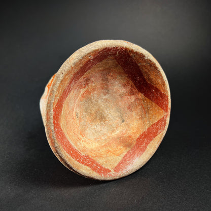 Michoacán Polychrome Pedestal Terracotta Rattle Bowl